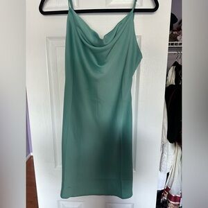 UO Mallory Cowl Neck Slip Dress
